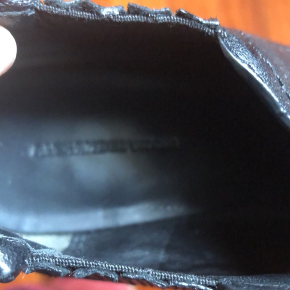 Alexander Wang Kori Black Leather Ankle Booties Sz 40 - Picture 9 of 9